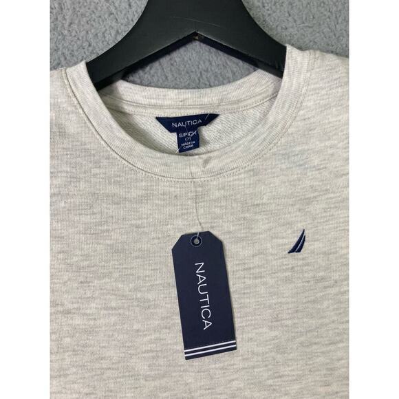 Nautica Girls' Beige Asymmetrical Tiered Dress Long‎ Sleeve Crew Neck Size 7 - Picture 4 of 10